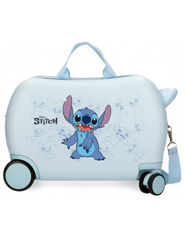 4381041 ABS ROLLING SUITCASE 4W.(2 MULTID.) 45CM. HAPPY STIT